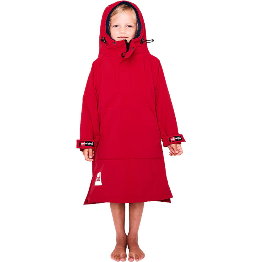 2025 Red Paddle Co Junior Dry Changing Poncho 00200900601 - Red